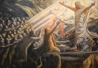 Christus im Reich der Toten von Joakim Frederik Skovgaard
