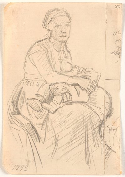 Sitzende Frau mit Kind auf dem Schoß von Joakim Frederik Skovgaard