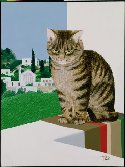 Getigerte Katze im Fenster von Joan Freestone