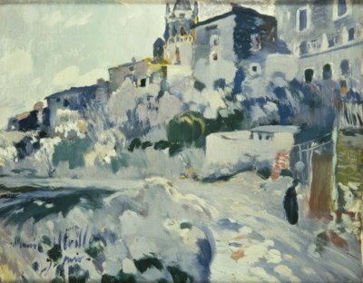 Utrillo gewidmetes Gemälde von Joaquim Mir i Trinxet