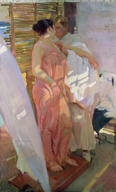Nach dem Bad von Joaquin Sorolla y Bastida