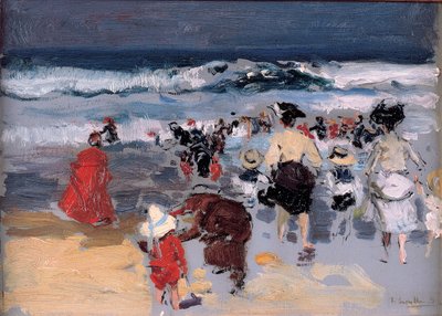 Strand von Biarritz, 1906 von Joaquín Sorolla