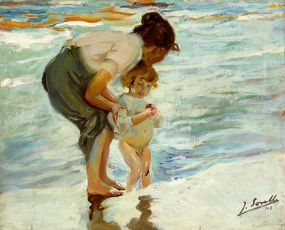 Am Strand, 1908 von Joaquín Sorolla