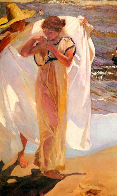 Nach dem Bad, 1908 von Joaquín Sorolla