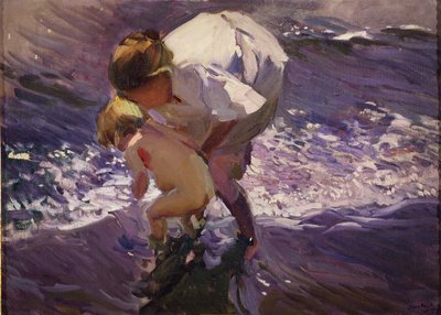 Bad am Strand von Joaquín Sorolla