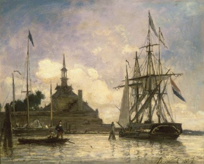 Rotterdam Hafen von Johan Barthold Jongkind