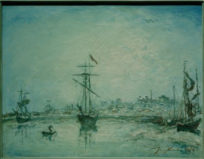 Der Hafen von Honfleur von Johan Barthold Jongkind