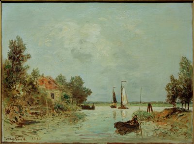 Die Maas bei Dordrecht von Johan Barthold Jongkind