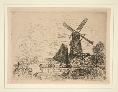 Mühlen in Holland von Johan Barthold Jongkind