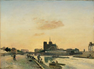 Ansicht von Notre-Dame, Paris, 1864 von Johan Barthold Jongkind