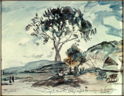 Virieux sur Bourbe / Isère von Johan Barthold Jongkind