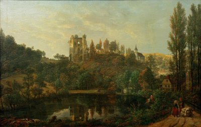 Ansicht der Schlossruine von Tharandt von Johan Christian Dahl
