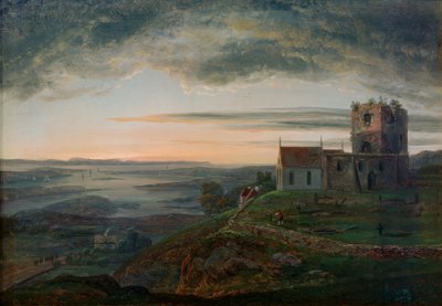 Die Kirchenruine von Avaldsnes auf Karmoey von Johan Christian Dahl