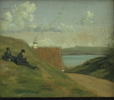 Ein versunkener Weg bei Frederiksværk von Johan Thomas Lundbye