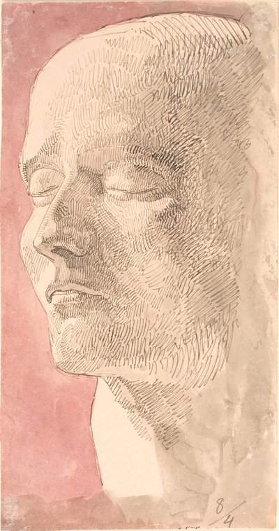 Studie nach Napoleons Totenmaske von Johan Thomas Lundbye