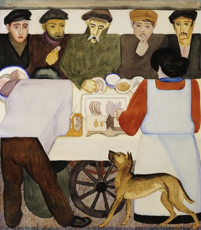 Heringsverkäufer von Johan van Hell