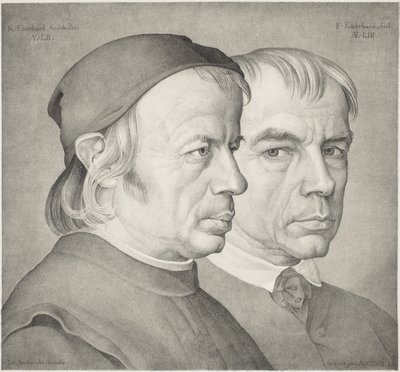 Die Brüder Konrad und Franz Eberhard von Johann Anton Ramboux