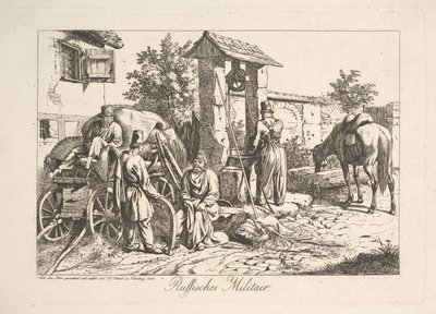 Kosake am Brunnen, 1815 von Johann Christian Erhard