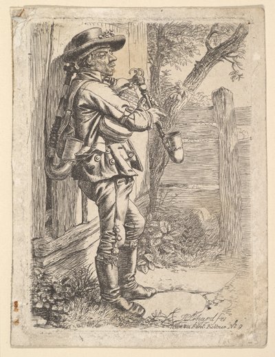 Der Dudelsackspieler, 1817 von Johann Christian Erhard