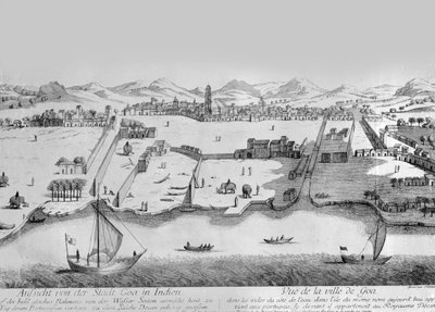 Stadt Goa, ca. 1780 von Johann Christoph Nabholz