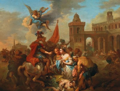 Romulus und Hersilia, ca. 1764-1765 von Johann Conrad Seekatz