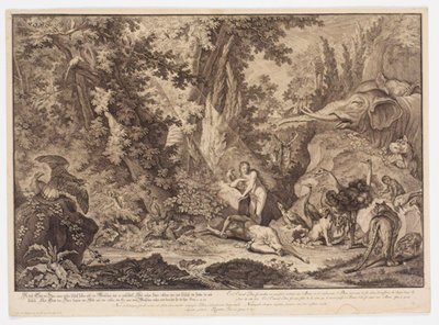 Die Erschaffung Evas von Johann Elias Ridinger