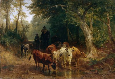Heimkehr der Rinderherde im Herbst von Johann Friedrich Voltz