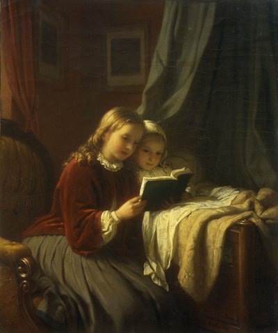 Die Gutenachtgeschichte, 1867 von Johann Georg Meyer