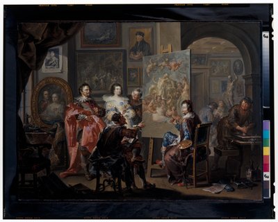 Das Atelier des Malers von Johann Georg Platzer