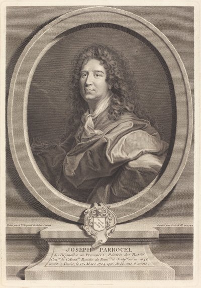 Joseph Parrocel von Johann Georg Wille after Hyacinthe Rigaud