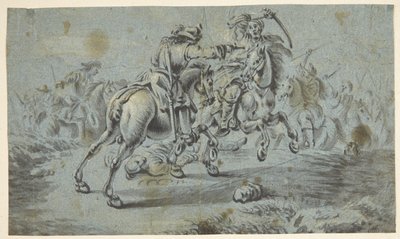 Reiterszene mit Türken? von Johann Georg von Bemmel