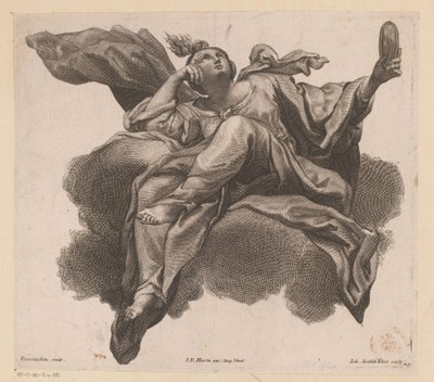 Prudentia mit Spiegel in der Hand von Johann Gottfried Thelott