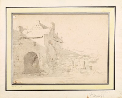 Architektonische Studie von Johann Heinrich Roos