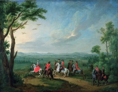Landgräfin Philippine jagt Reiher von Johann Heinrich Tischbein