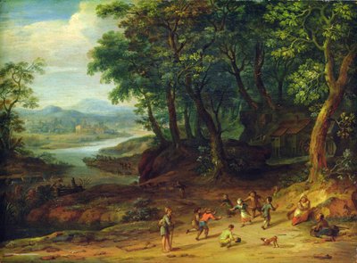 Landschaft, 1728 von Johann Holst