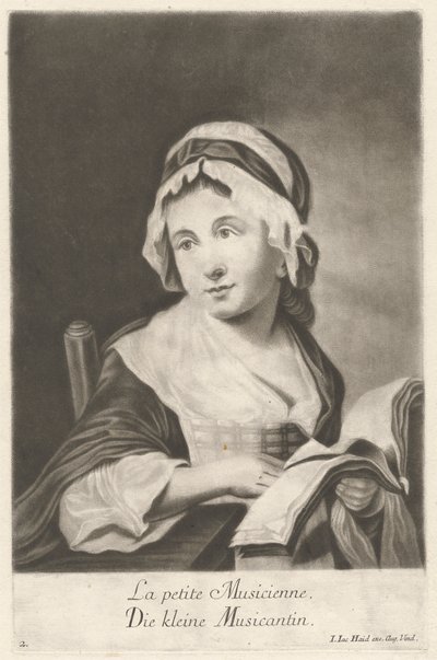 Die kleine Musikerin von Johann Jacobus Haid