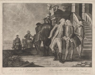 Die Abreise des verlorenen Sohnes von Johann Jacobus Haid