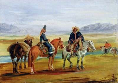 Chilenische Huasos, ca. 1836 von Johann Moritz Rugendas