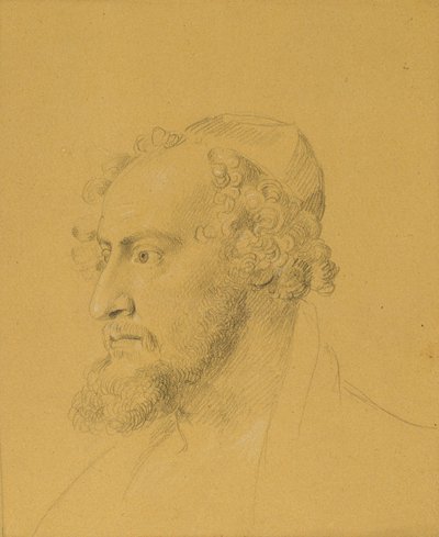 Kopfstudie eines Bärtigen von Johann Peter Krafft