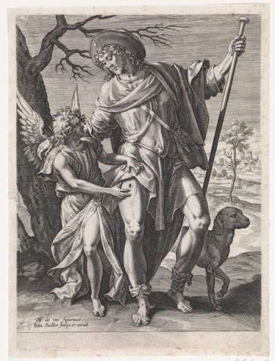 Heiliger Rochus von Johann Sadeler (I)