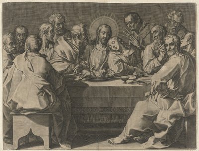 Das letzte Abendmahl von Johann Sadeler (I)
