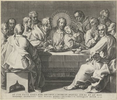 Das letzte Abendmahl von Johann Sadeler (I)