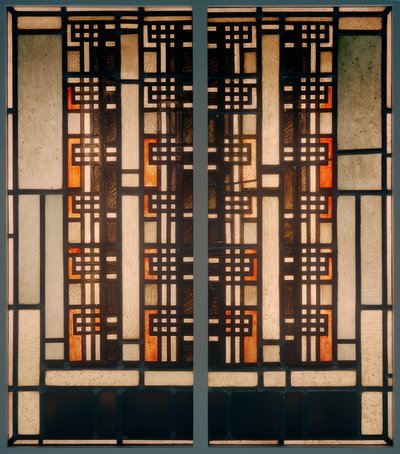 Rasterstreifen Orange von Johan Thorn Prikker