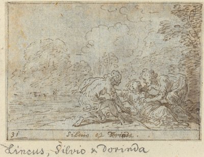 Linco, Silvio und Dorinda, 1640 von Johann Wilhelm Baur