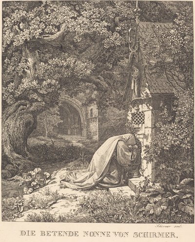 Die betende Nonne von Johann Wilhelm Schirmer