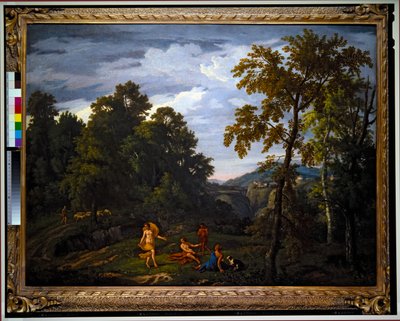 Landschaft mit klassischen Figuren von Johannes (1646 c.1726) Glauber