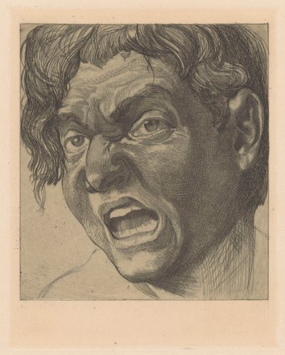 Gähnender Mann von Johannes Josephus Aarts