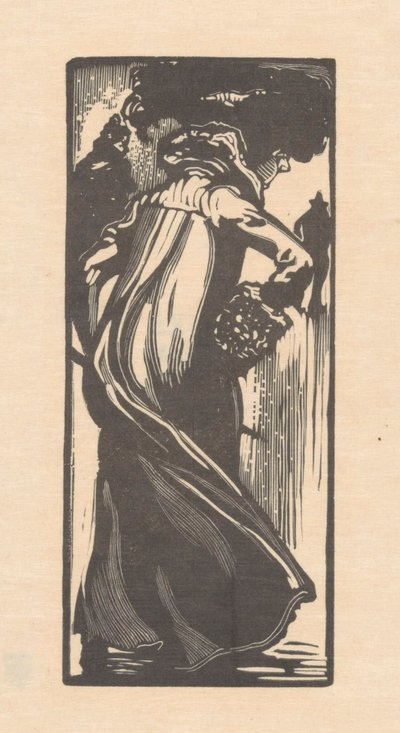Gehende Frau von hinten gesehen von Johannes Josephus Aarts