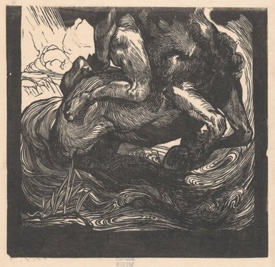 Untere Hälfte eines Zentauren von Johannes Josephus Aarts