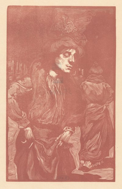 Zwei Frauen gehen auf der Straße von Johannes Josephus Aarts